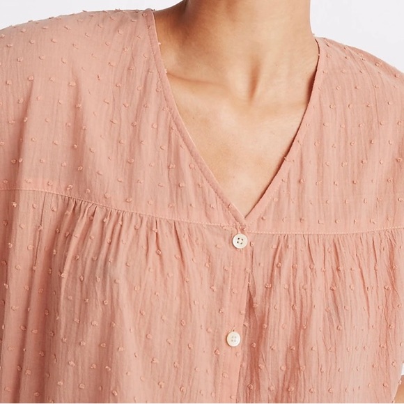 Madewell Rhyme Button Front Top in Clipdot size M - Picture 4 of 7